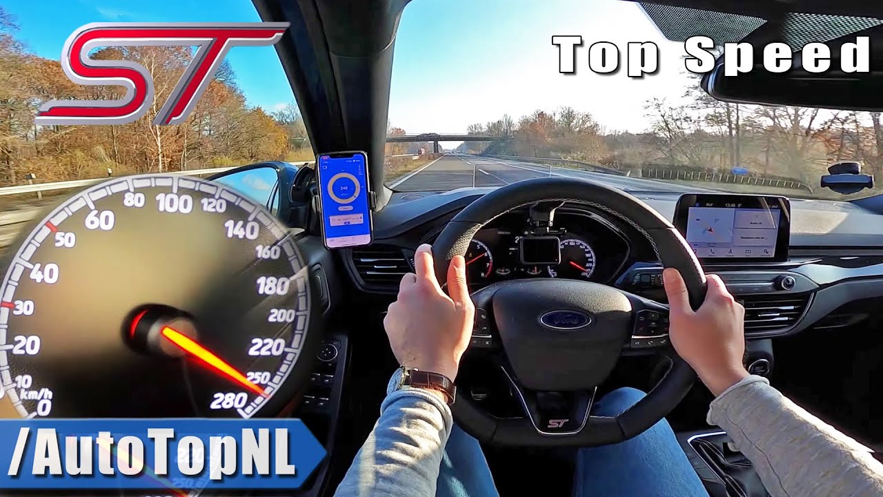 2021 FORD FOCUS ST 2.3 TURBO *260KMH* on AUTOBAHN [NO SPEED LIMIT] by ...